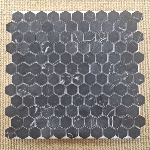 Hexagon 25mm Pure Black Hon 